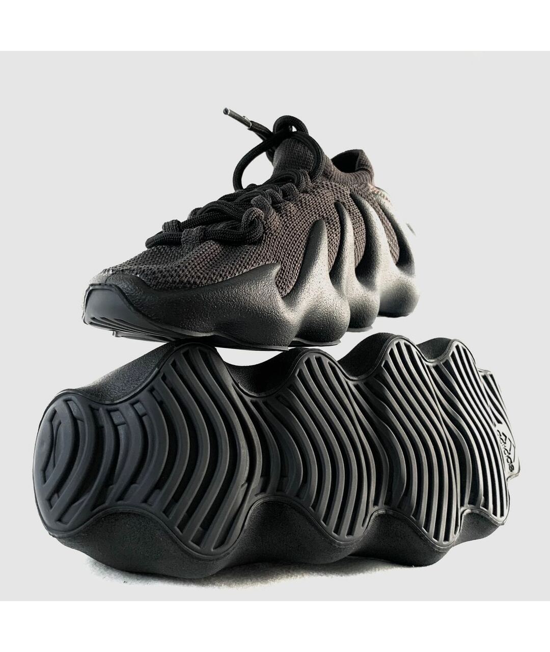 ADIDAS YEEZY Черные текстильные кроссовки, фото 7