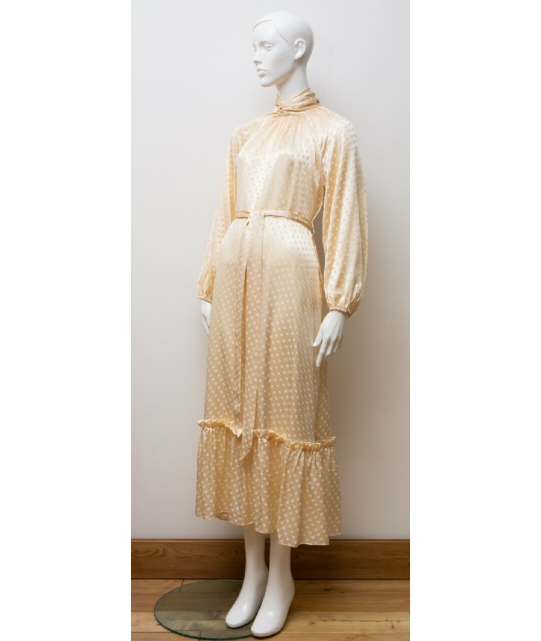ZIMMERMANN Бежевое шелковое платье, фото 7
