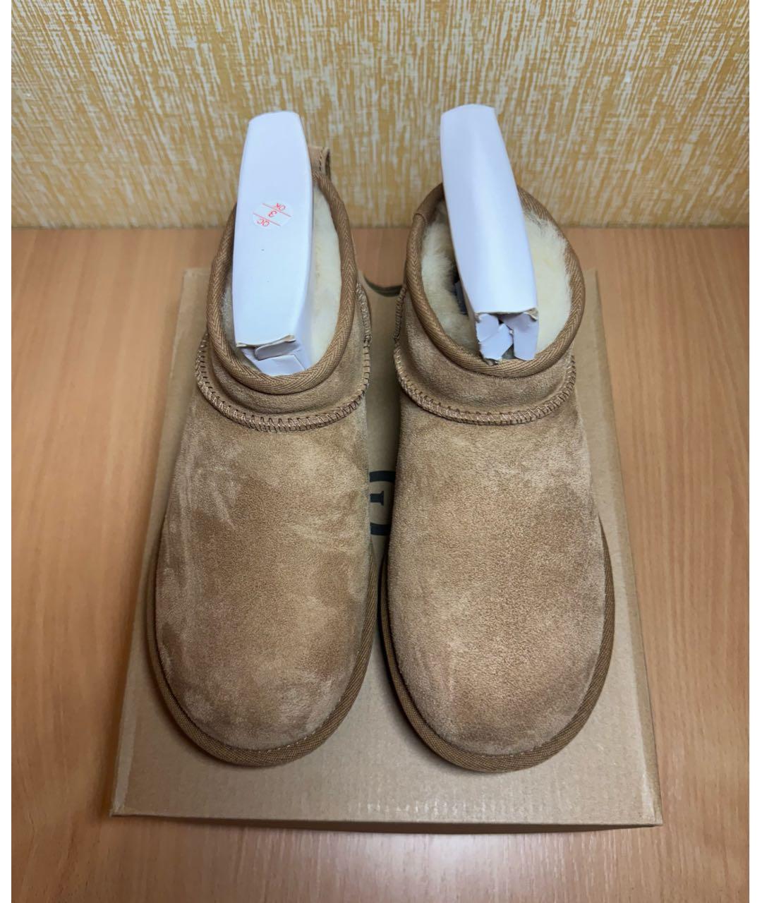 UGG AUSTRALIA Оранжевое замшевые ботинки, фото 2