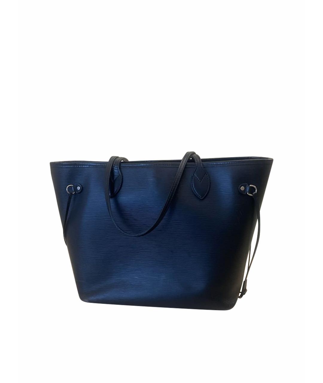 LOUIS VUITTON Черная кожаная сумка тоут, фото 1