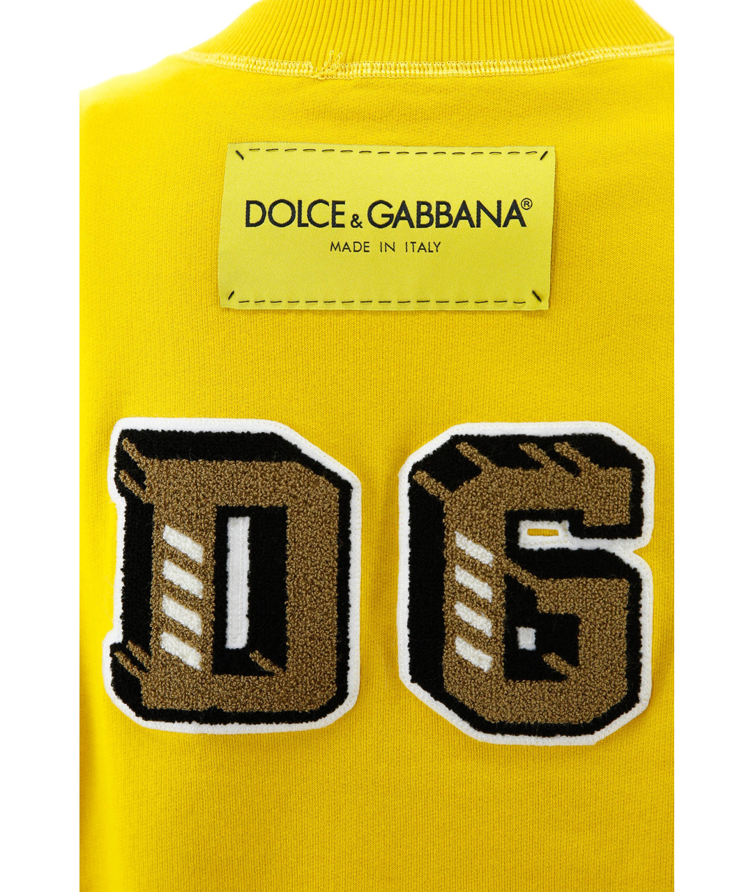 DOLCE&GABBANA Желтая хлопковая футболка, фото 5