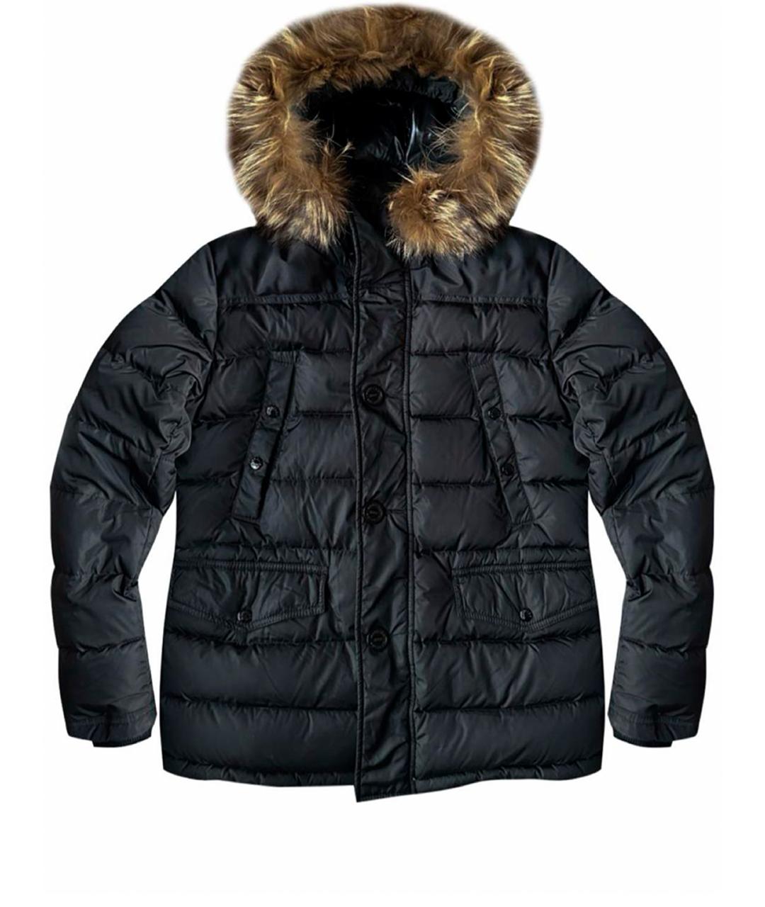 MONCLER Черный пуховик, фото 1