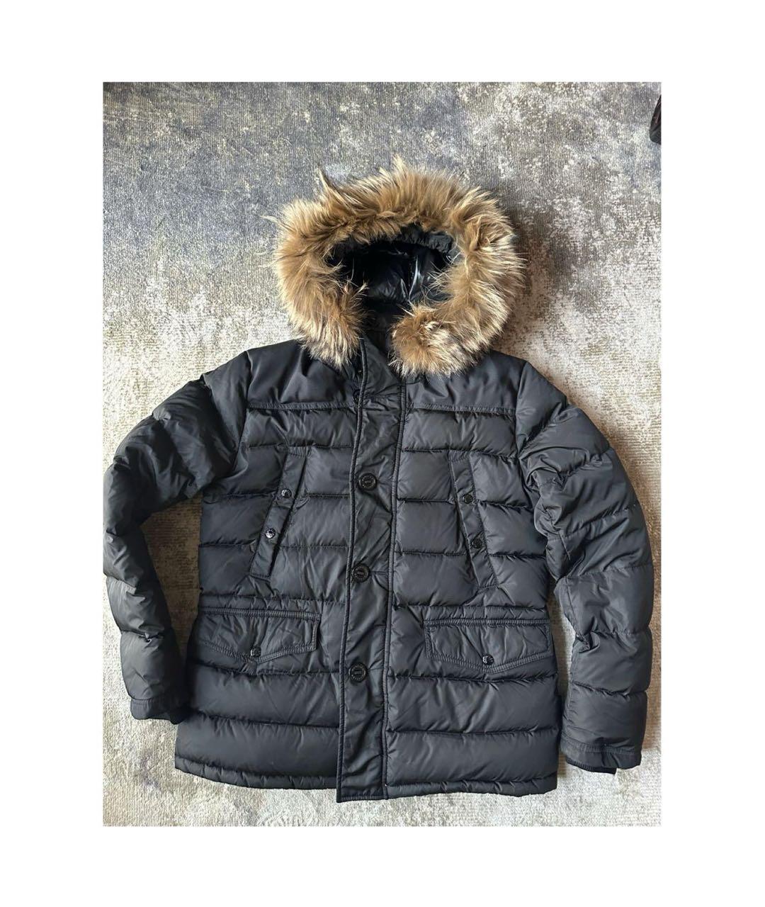 MONCLER Черный пуховик, фото 8