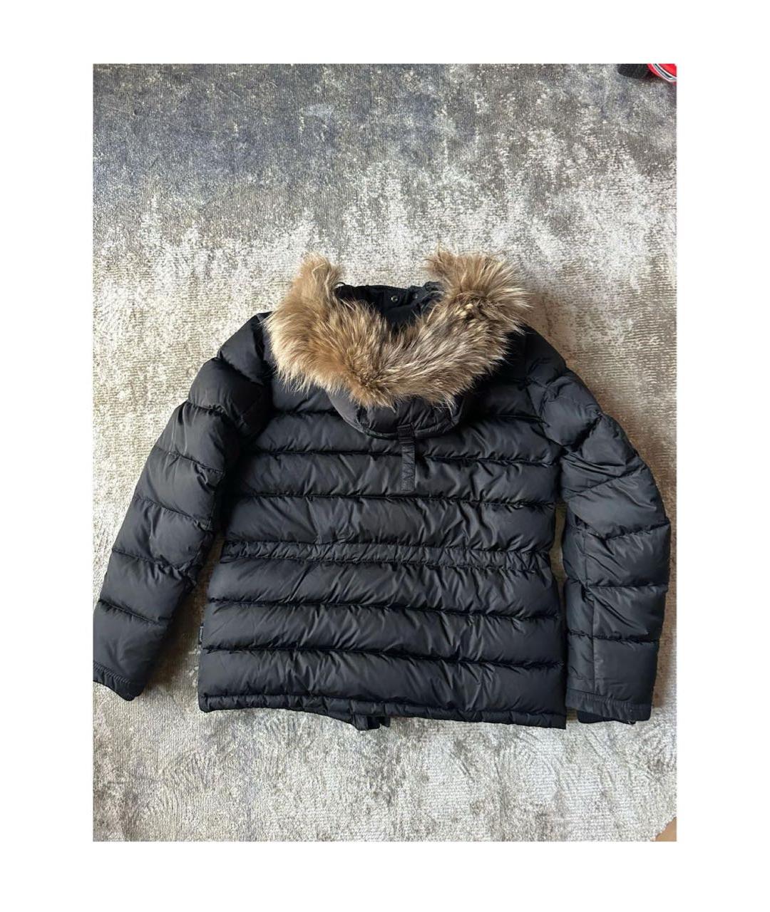 MONCLER Черный пуховик, фото 2