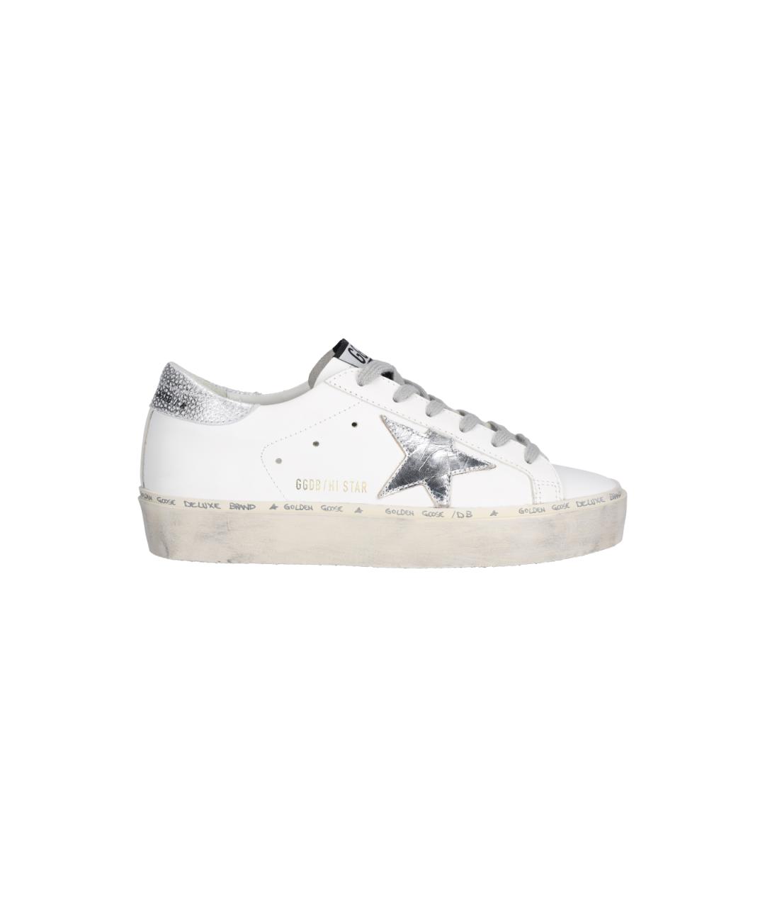 GOLDEN GOOSE DELUXE BRAND Белые кожаные кеды, фото 1