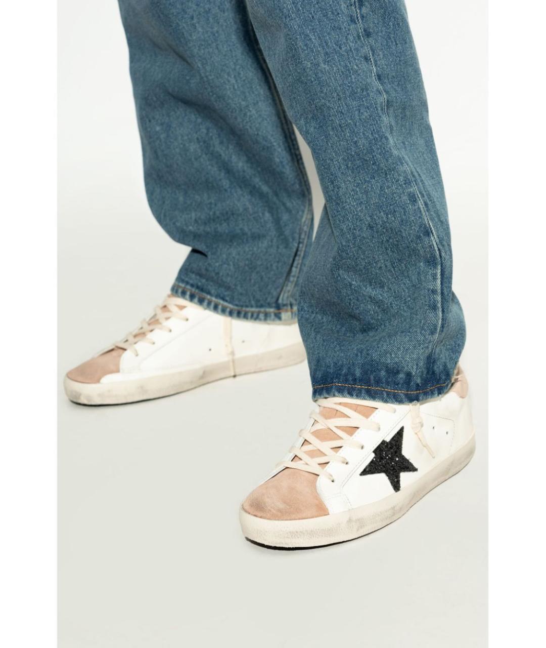 GOLDEN GOOSE DELUXE BRAND Белые кожаные кеды, фото 2