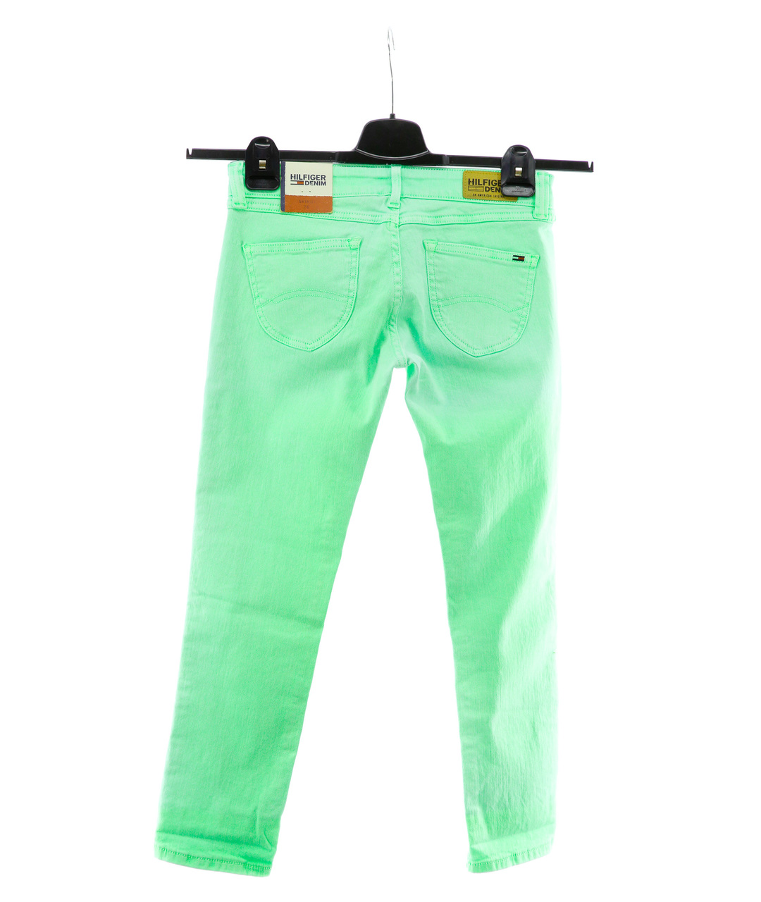 TOMMY HILFIGER Зеленые хлопковые джинсы слим, фото 2