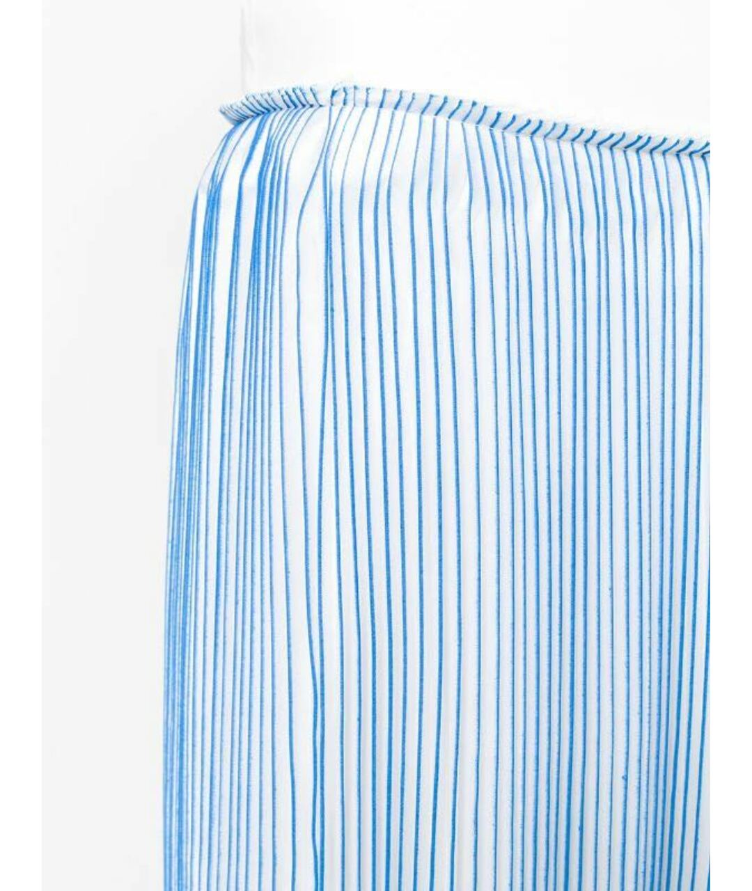 VICTORIA BECKHAM Голубая полиуретановая юбка миди, фото 5