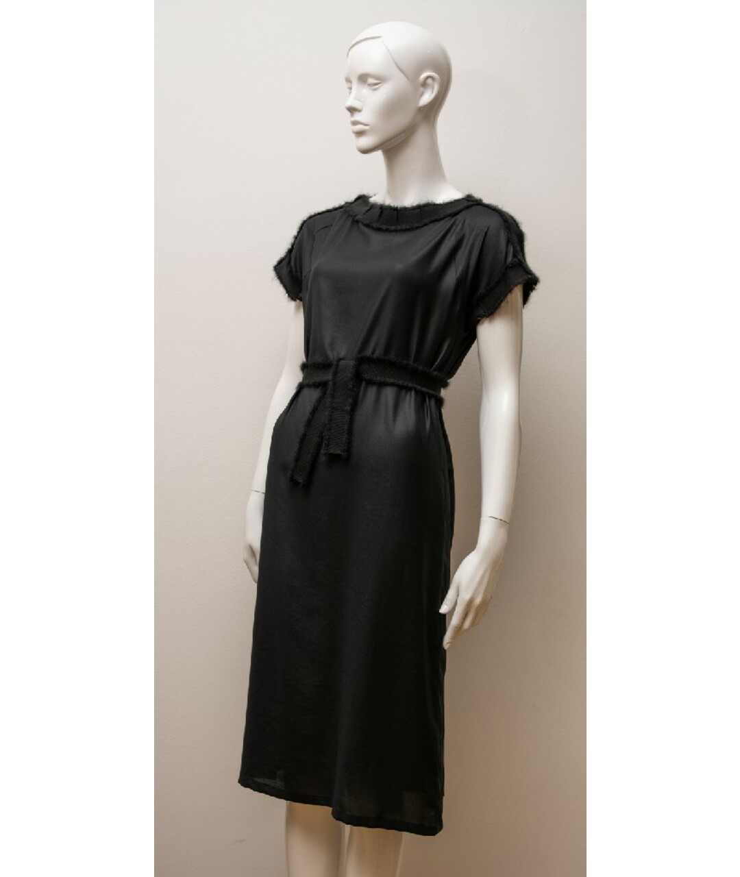 BOTTEGA VENETA Черное полиэстеровое платье, фото 2