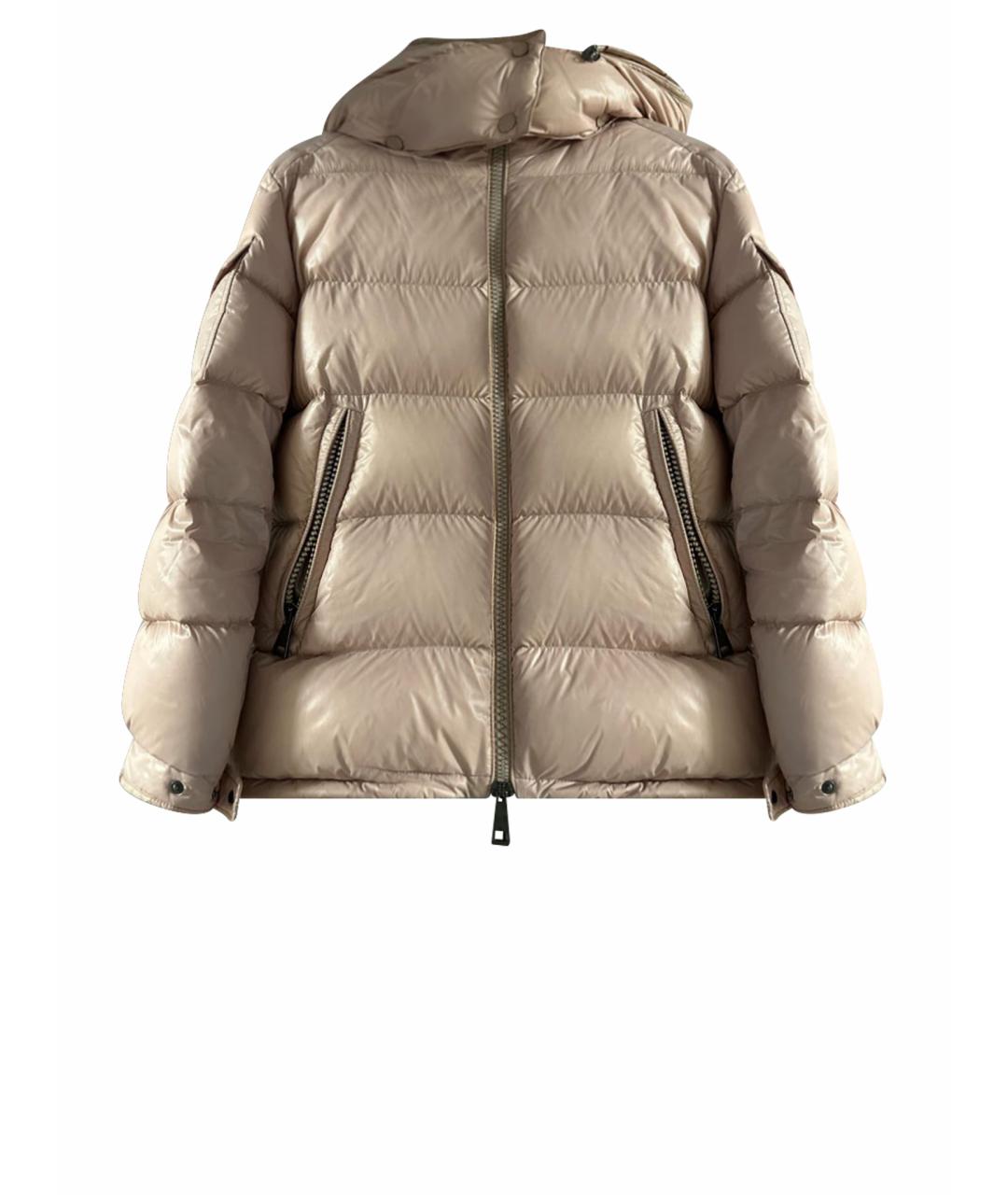 MONCLER Бежевый пуховик, фото 1