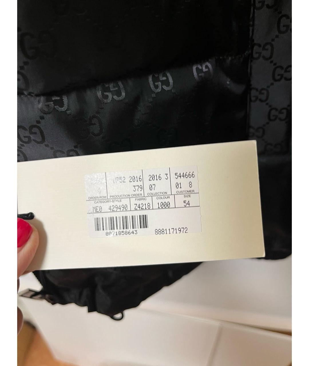 GUCCI Черная полиэстеровая куртка, фото 6