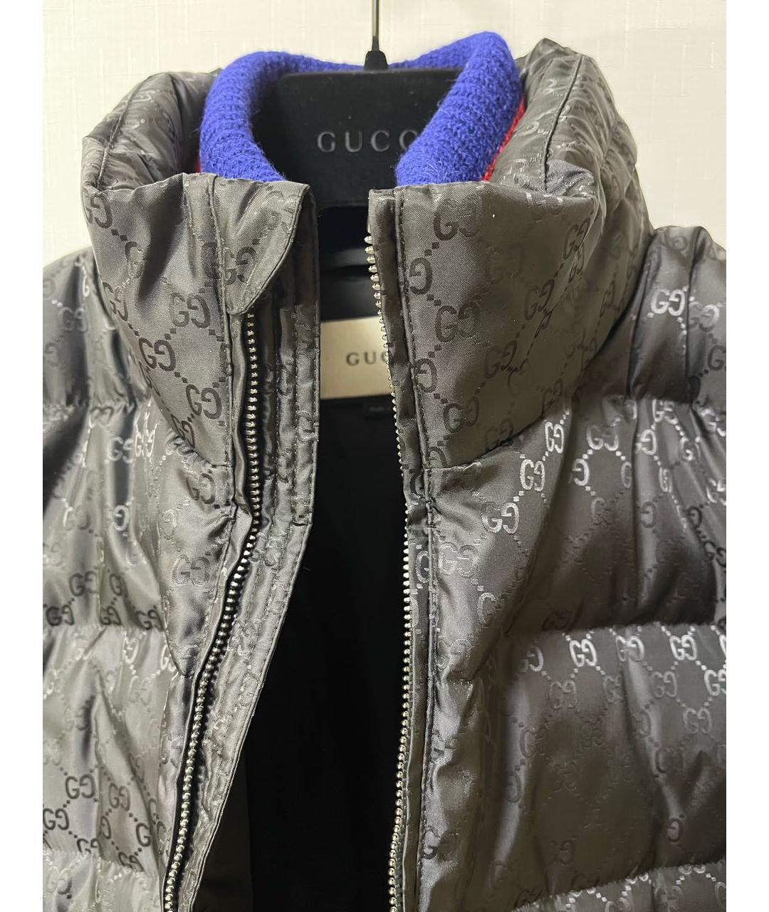 GUCCI Черная полиэстеровая куртка, фото 4