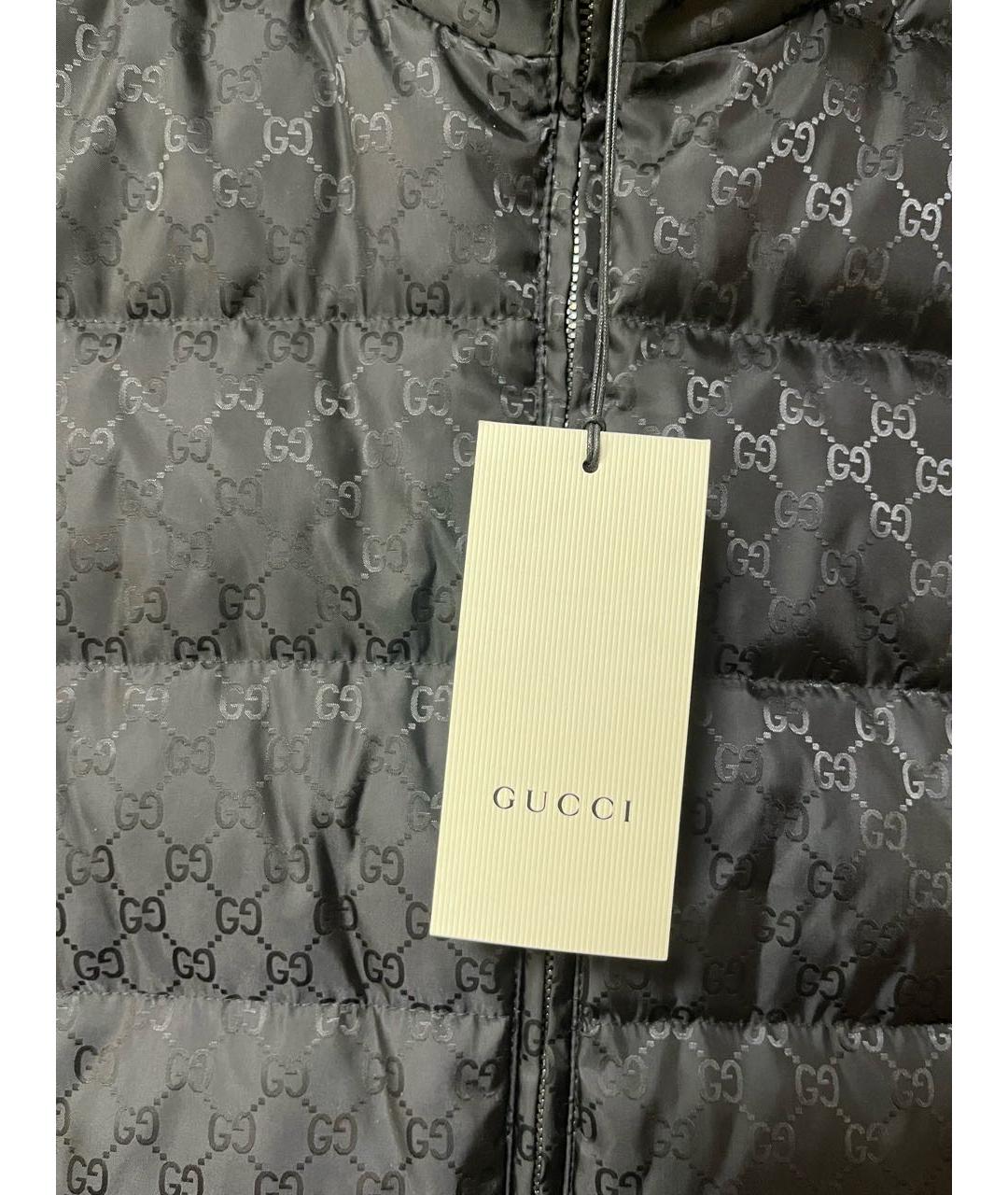 GUCCI Черная полиэстеровая куртка, фото 3