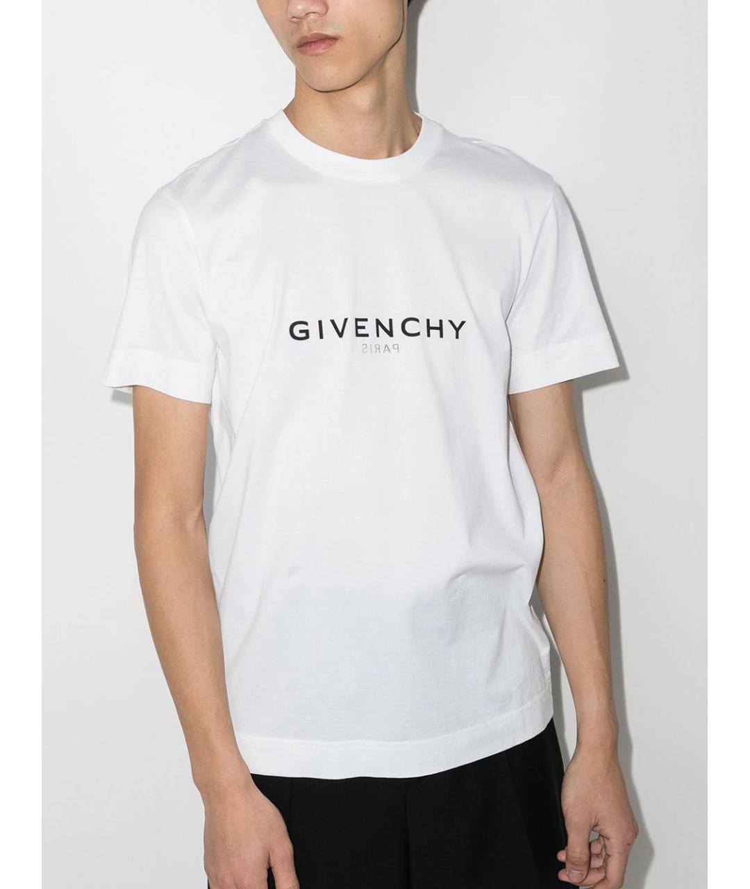 GIVENCHY Белая хлопковая футболка, фото 2