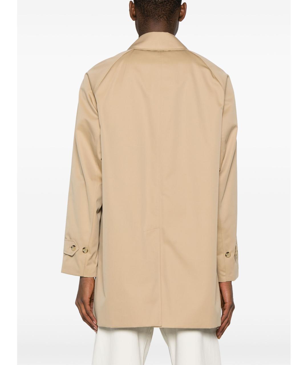 BURBERRY Бежевое хлопковое пальто, фото 4