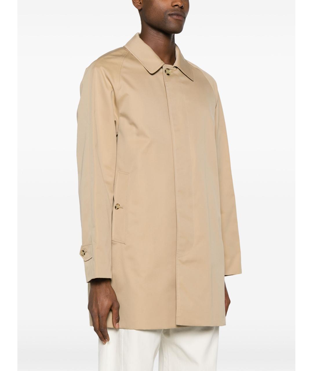 BURBERRY Бежевое хлопковое пальто, фото 3