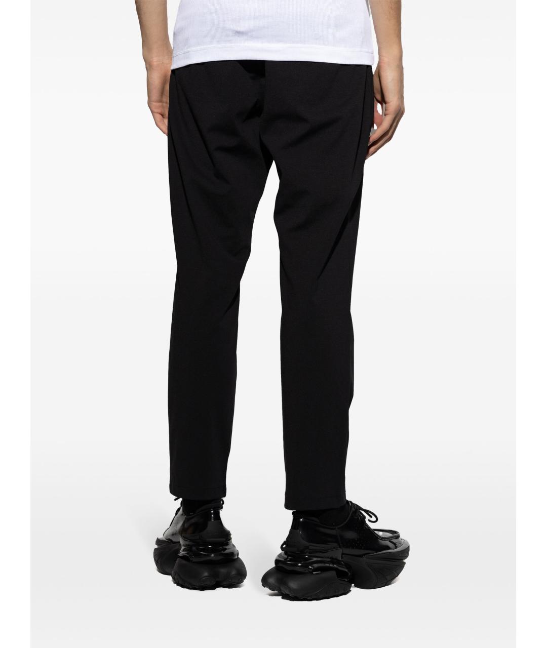 DOLCE&GABBANA Черные хлопковые повседневные брюки, фото 4