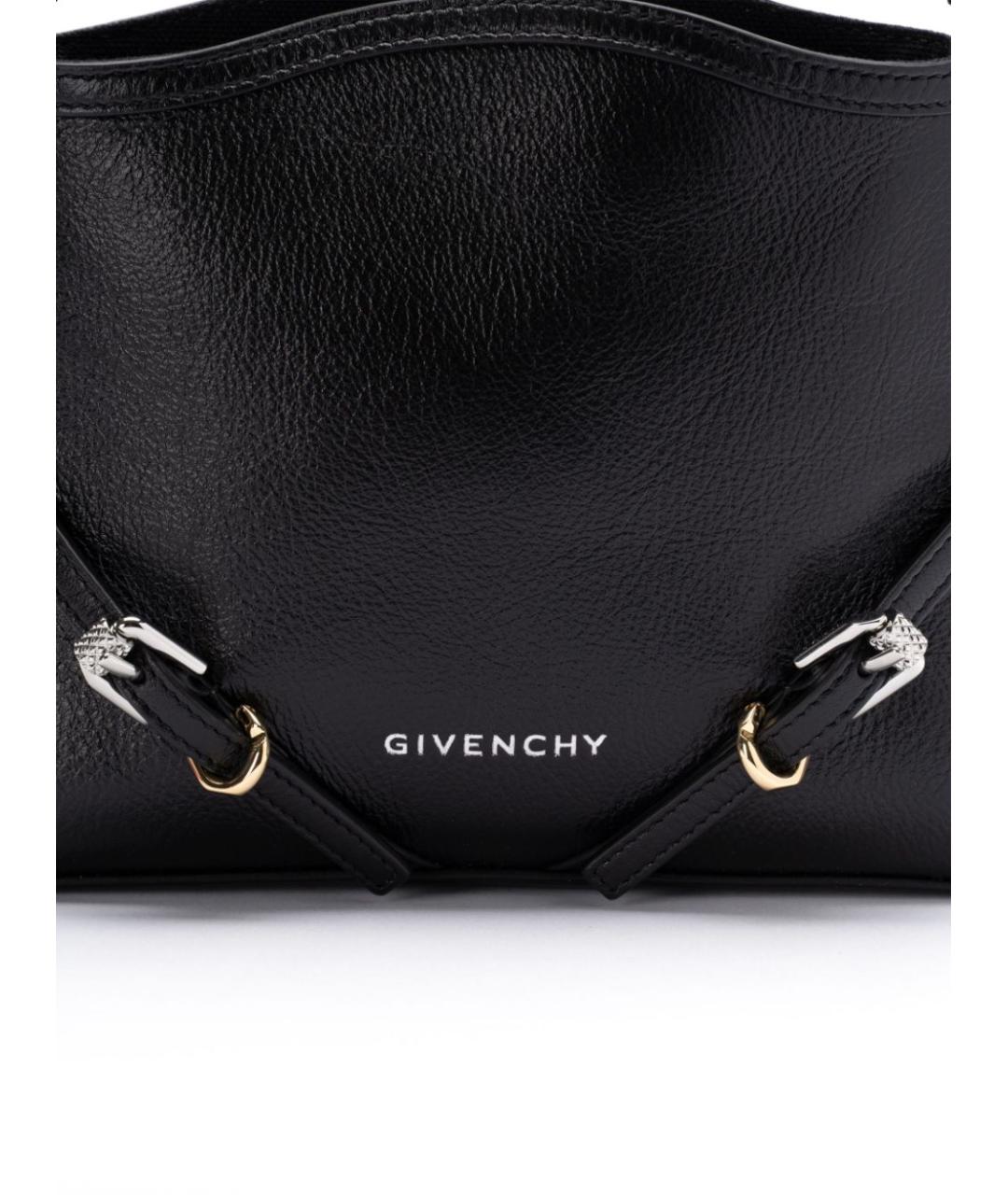 GIVENCHY Черная кожаная сумка через плечо, фото 4