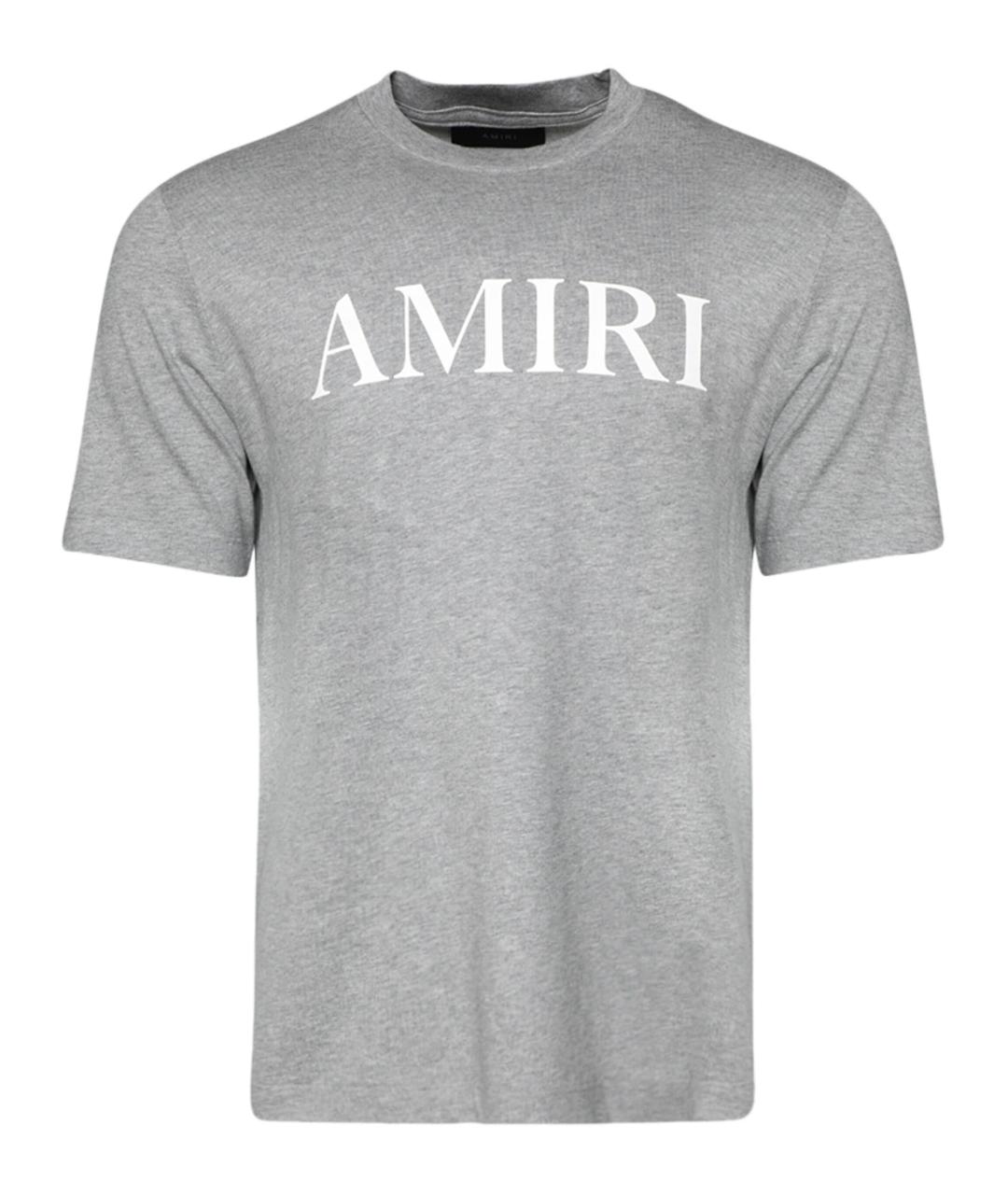 AMIRI Серая хлопковая футболка, фото 1