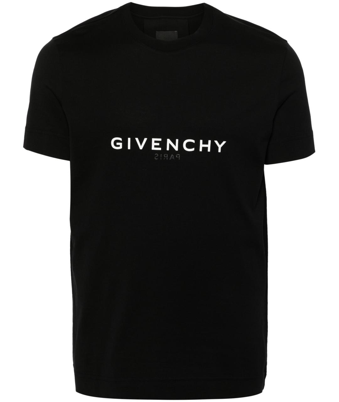 GIVENCHY Черная хлопковая футболка, фото 1