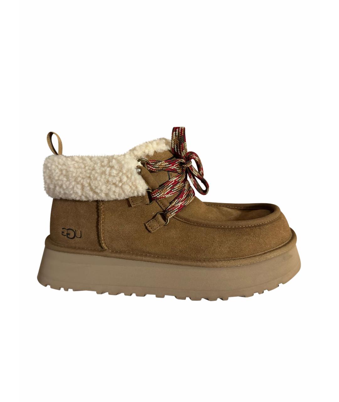 UGG AUSTRALIA Коричневые замшевые ботинки, фото 1