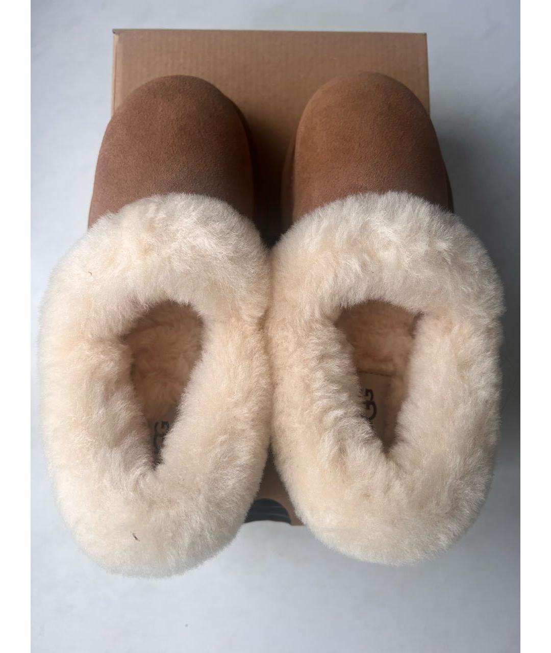 UGG AUSTRALIA Коричневые замшевые полусапоги, фото 3