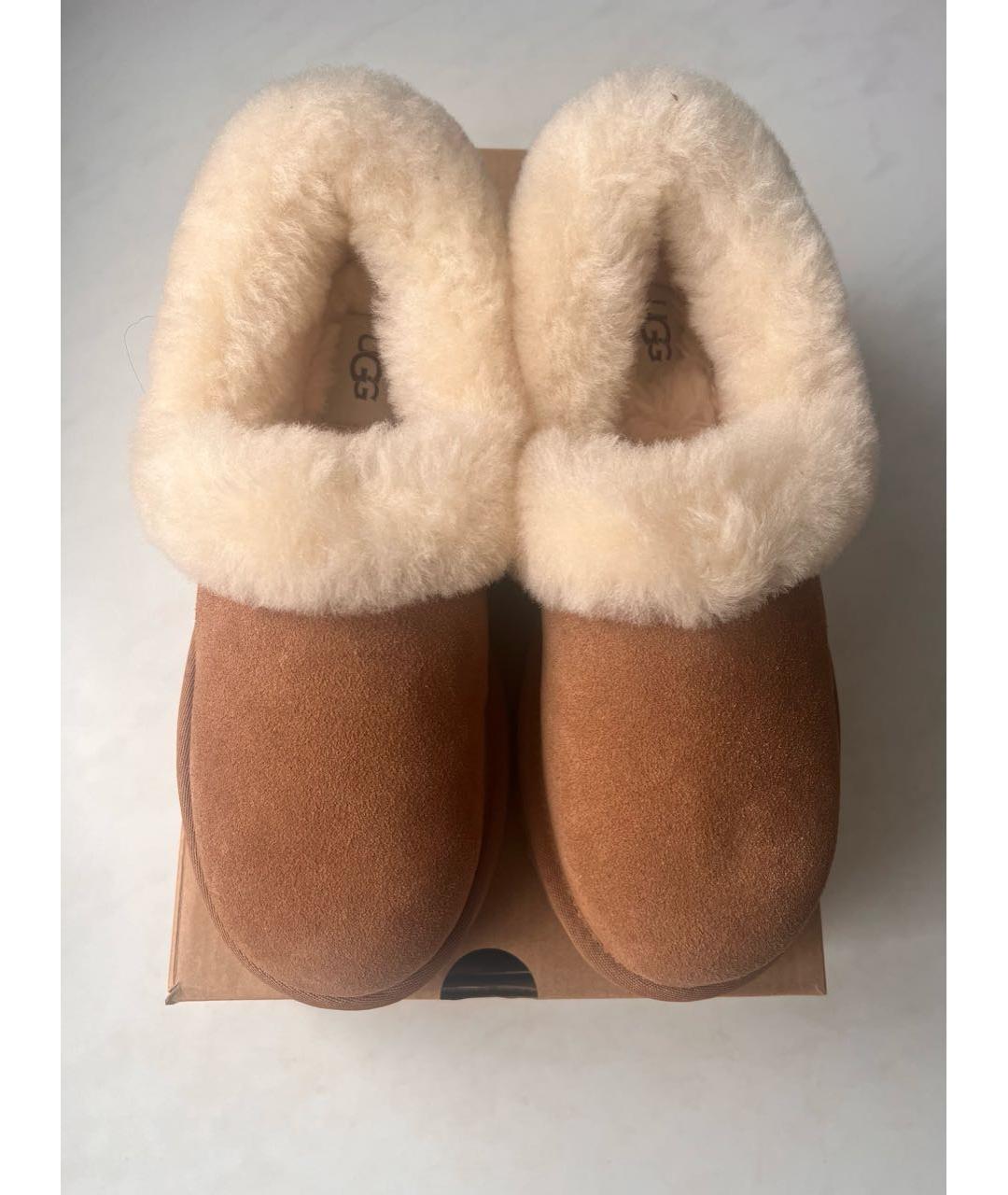 UGG AUSTRALIA Коричневые замшевые полусапоги, фото 2