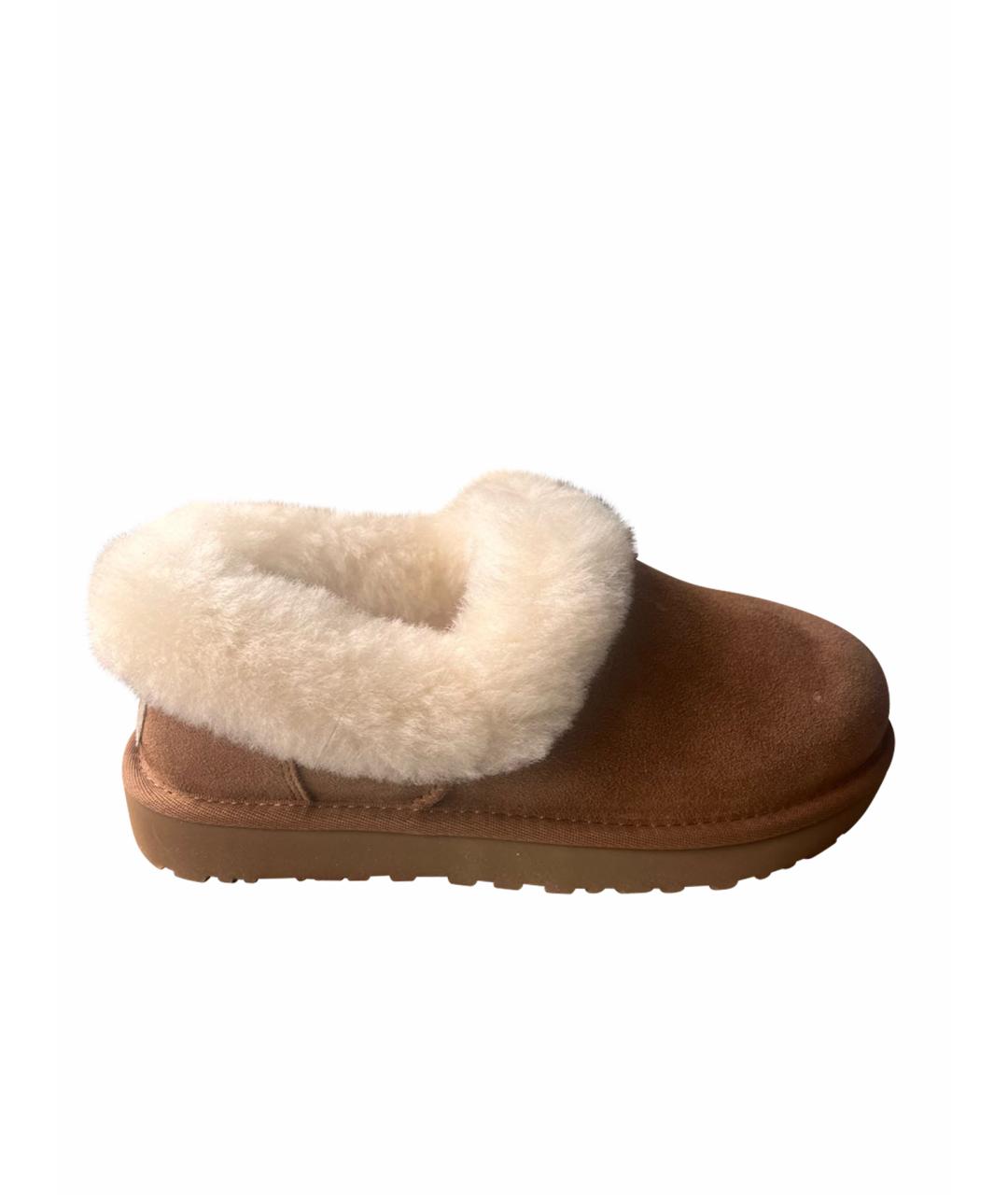 UGG AUSTRALIA Коричневые замшевые полусапоги, фото 1