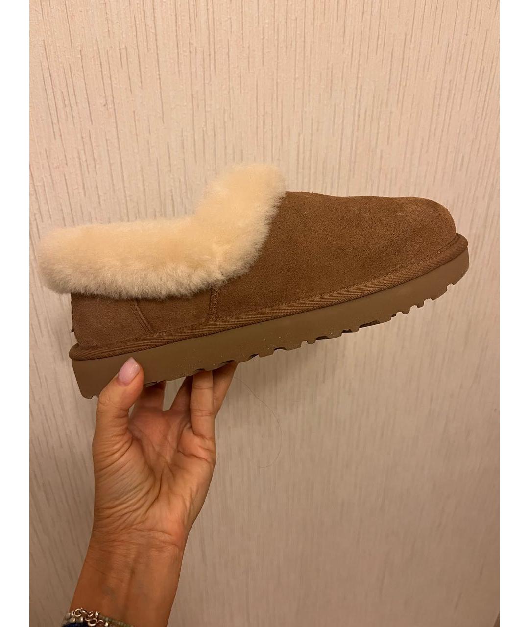 UGG AUSTRALIA Коричневые замшевые полусапоги, фото 5