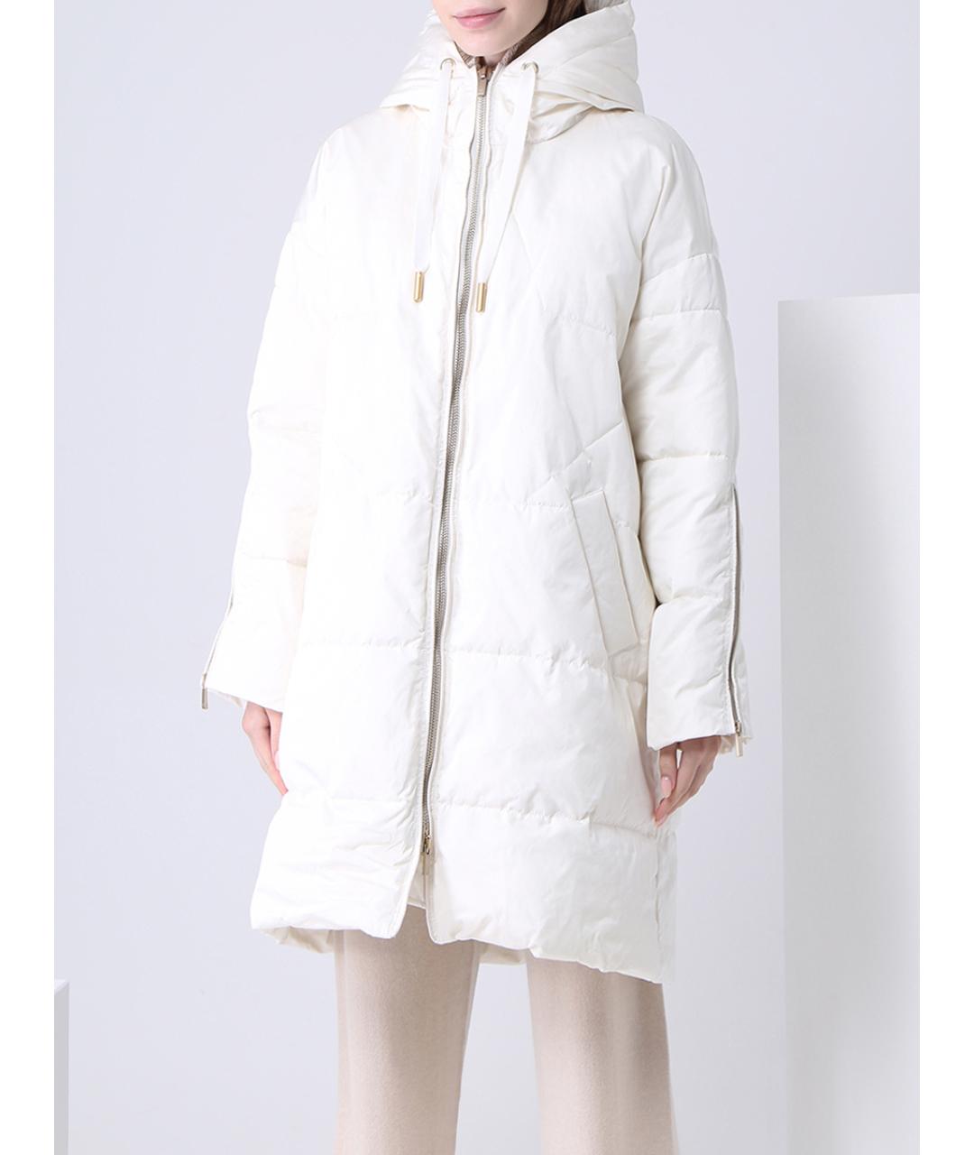 LORENA ANTONIAZZI Белая полиэстеровая куртка, фото 3