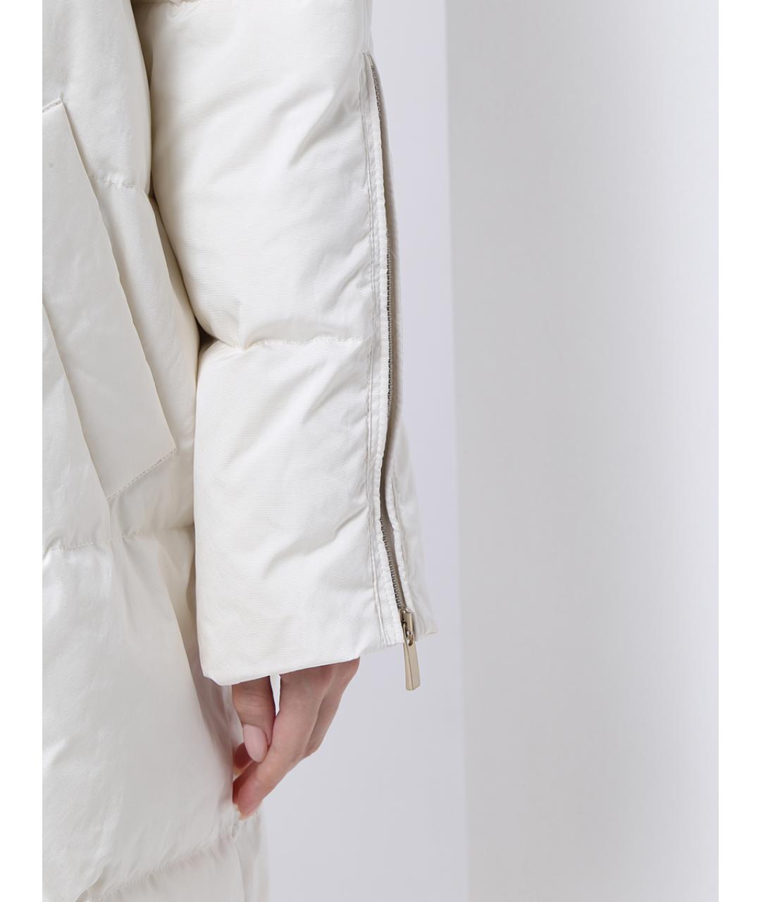 LORENA ANTONIAZZI Белая полиэстеровая куртка, фото 4
