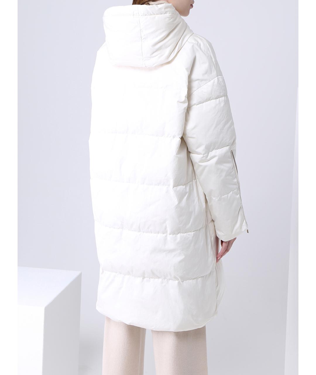 LORENA ANTONIAZZI Белая полиэстеровая куртка, фото 2