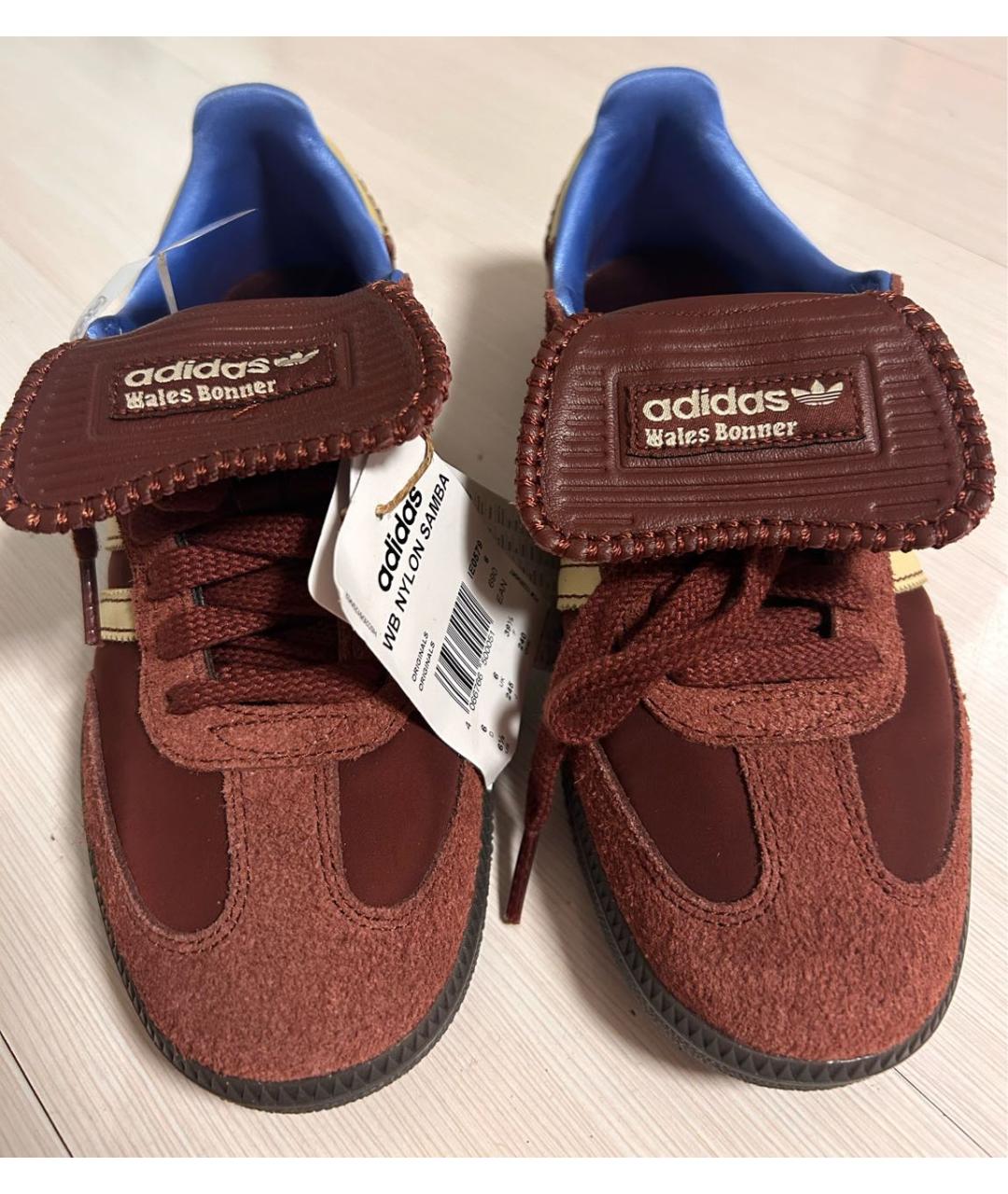 ADIDAS Бордовые замшевые кеды, фото 2