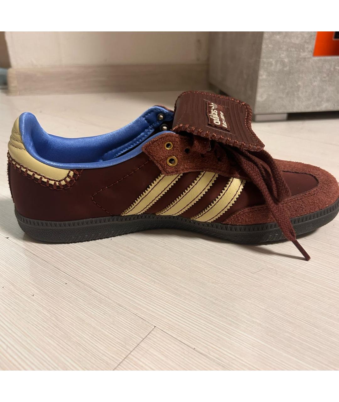 ADIDAS Бордовые замшевые кеды, фото 9