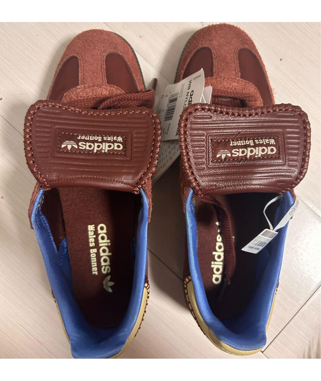 ADIDAS Бордовые замшевые кеды, фото 3