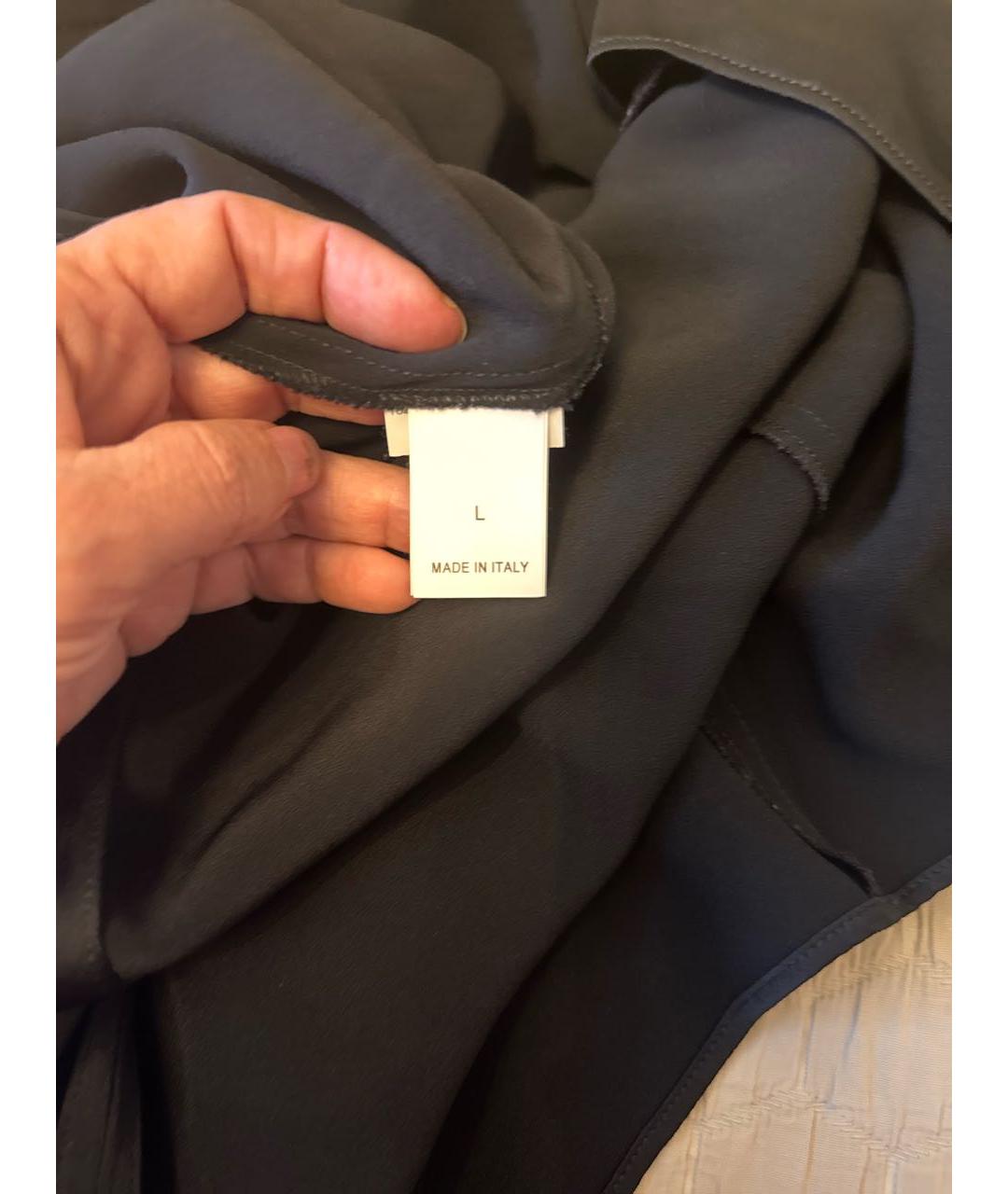 BRUNELLO CUCINELLI Черное вискозное повседневное платье, фото 4