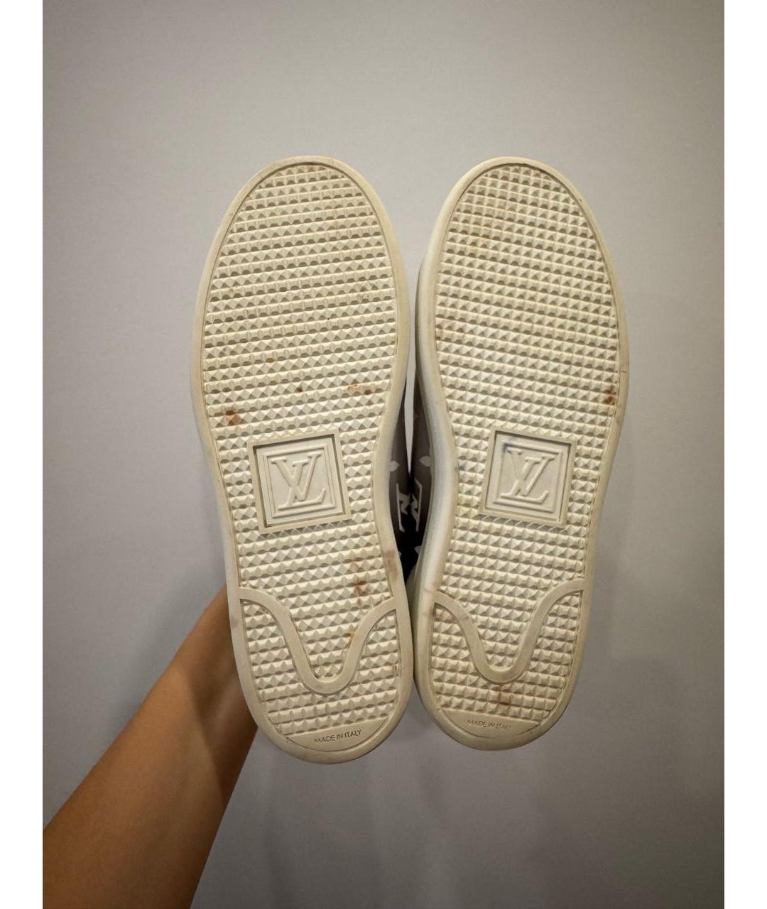 LOUIS VUITTON Белые кожаные кеды, фото 6