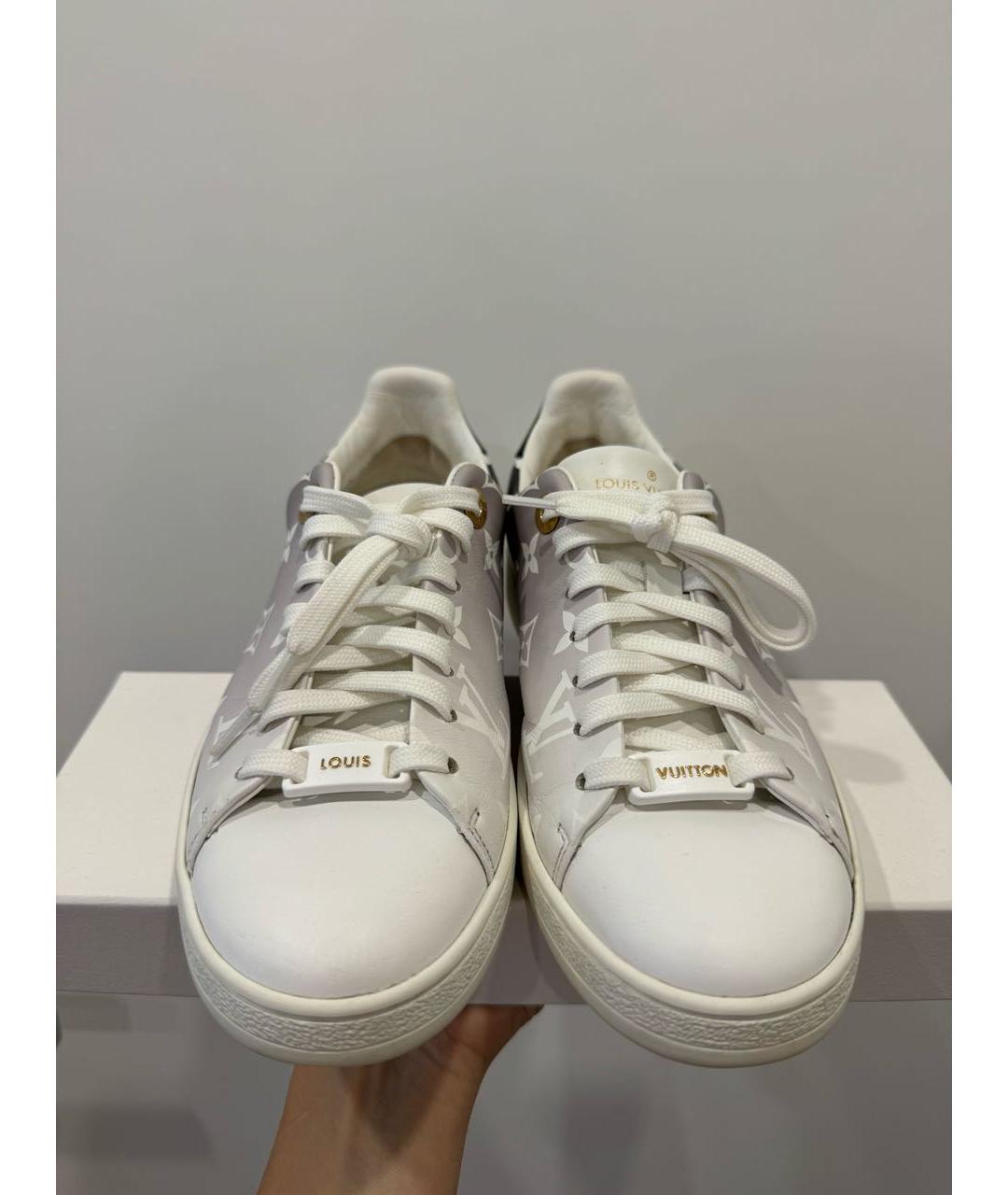 LOUIS VUITTON Белые кожаные кеды, фото 2