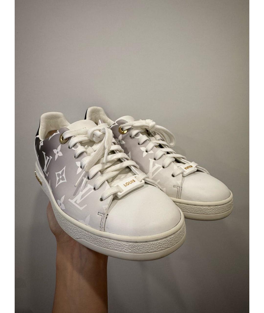 LOUIS VUITTON Белые кожаные кеды, фото 5