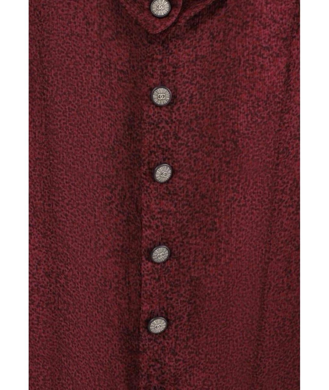 CHANEL Бордовое шелковое платье, фото 6