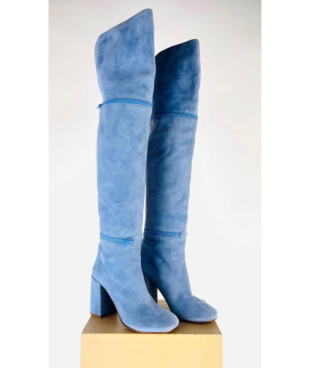 MM6 MAISON MARGIELA Кожаные ботфорты, фото 6