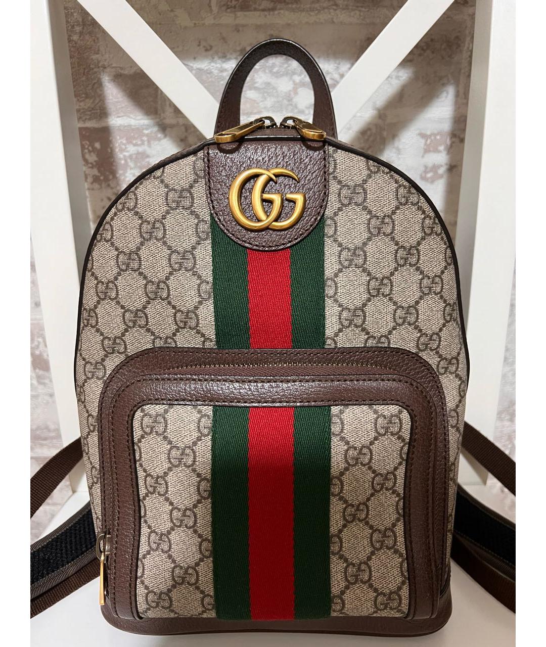 GUCCI Коричневый рюкзак, фото 7