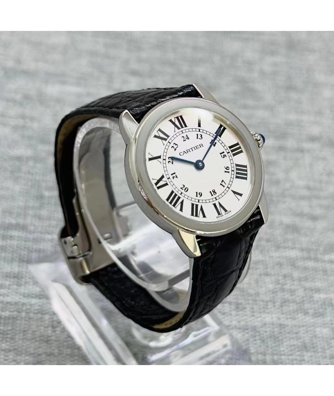 CARTIER Белые часы, фото 5