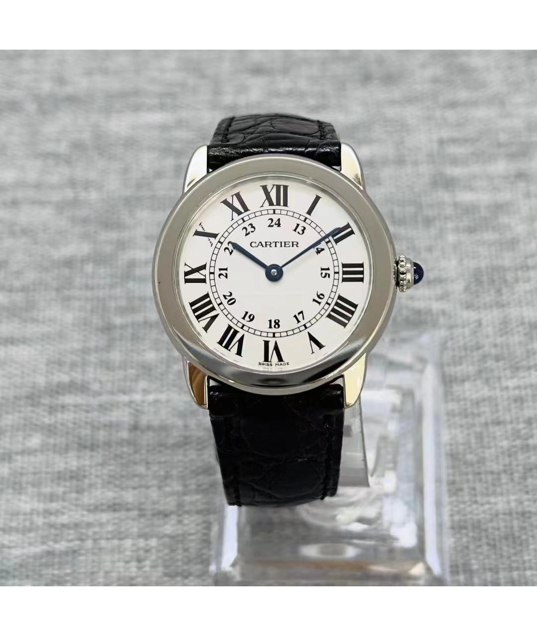 CARTIER Белые часы, фото 6