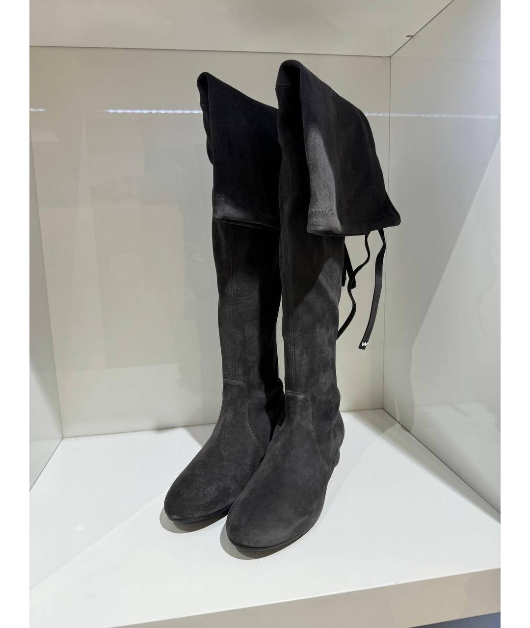 STUART WEITZMAN Черные сапоги, фото 3