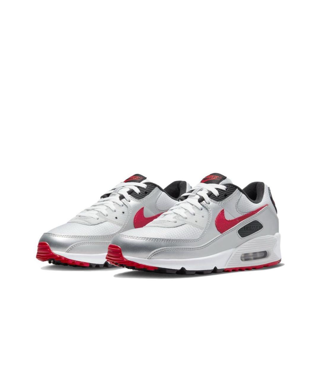 NIKE Серебряные низкие кроссовки / кеды, фото 2