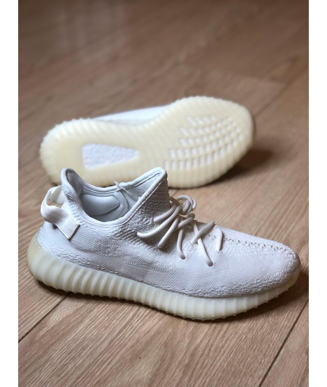 ADIDAS YEEZY Белые низкие кроссовки / кеды, фото 5