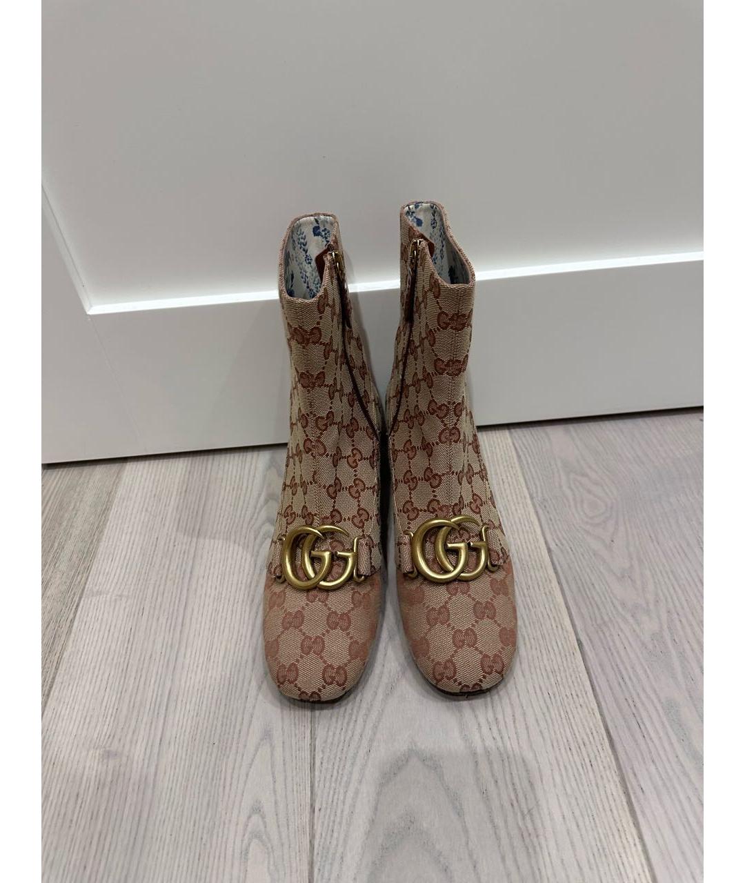 GUCCI Бежевые полусапоги, фото 2