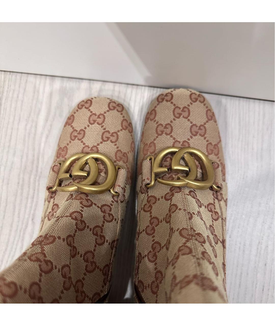 GUCCI Бежевые полусапоги, фото 3