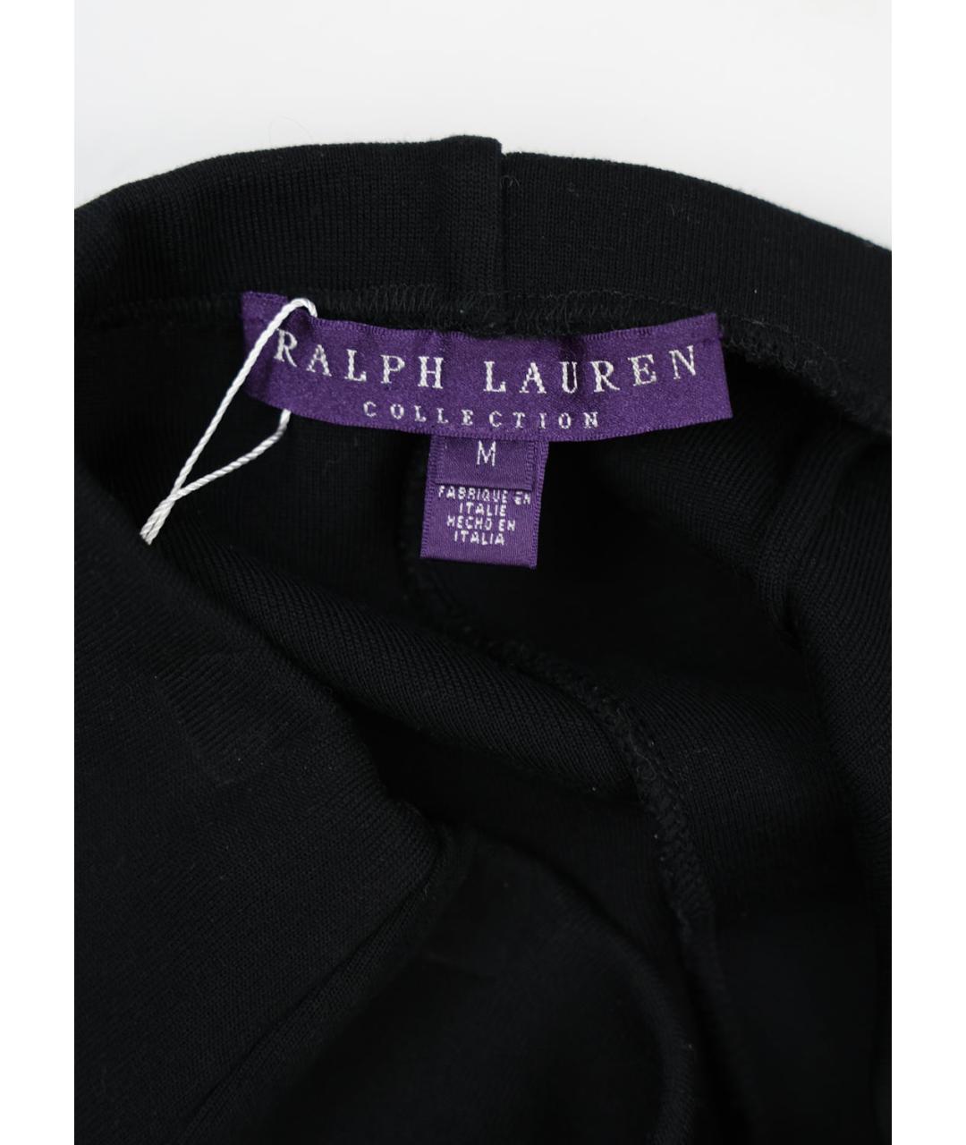 RALPH LAUREN PURPLE LABEL Черная шерстяная юбка мини, фото 3